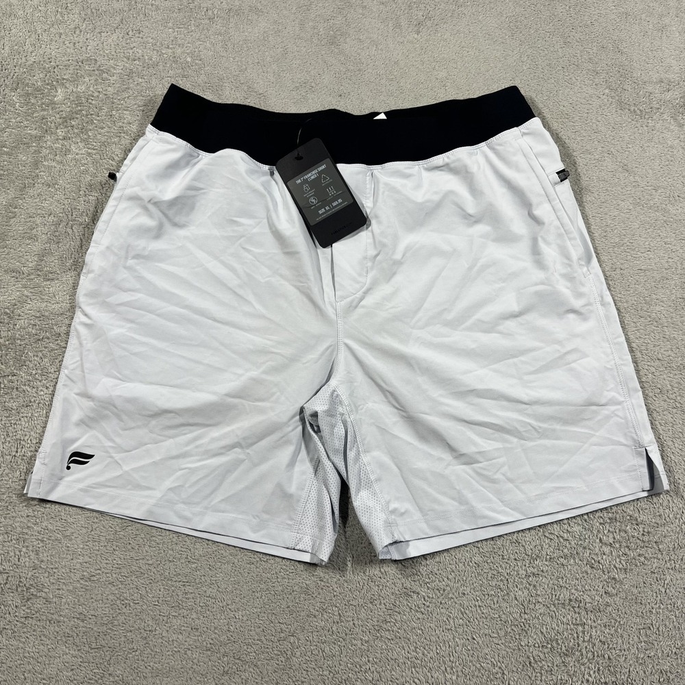 Fabletics The 7" Franchise Shorts Mens XL Gray Lined Athletic Performance